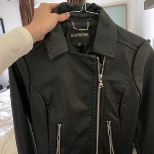 Faux leather jacket